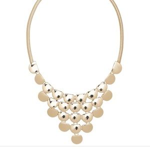 Gold statement necklace